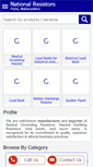 Mobile Screenshot of nationalresistors.net